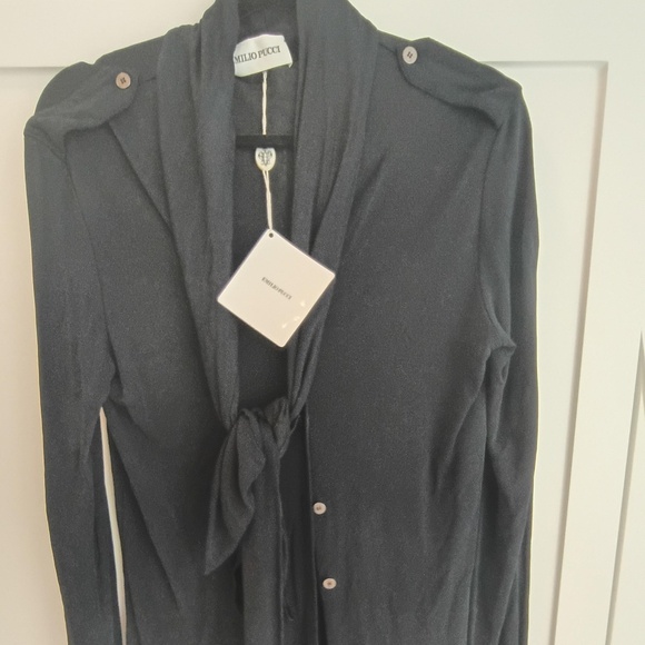 💋Emilio Pucci NEW Lovely Blouse w/ Tie W/TAGS